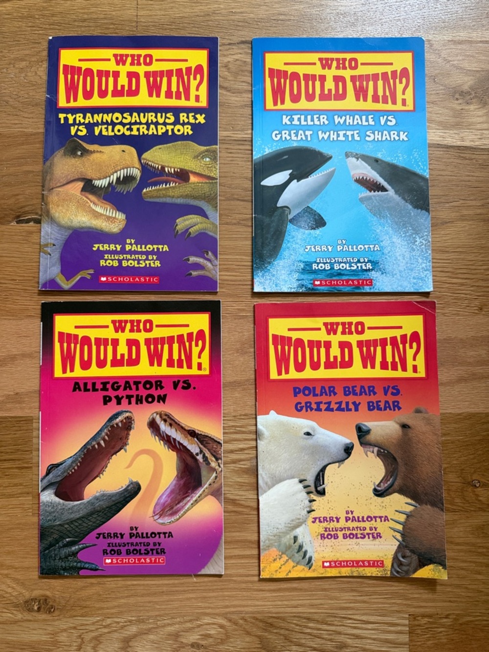 Who Would Win? 4-Book Set — Colorful Animal Showdown Covers